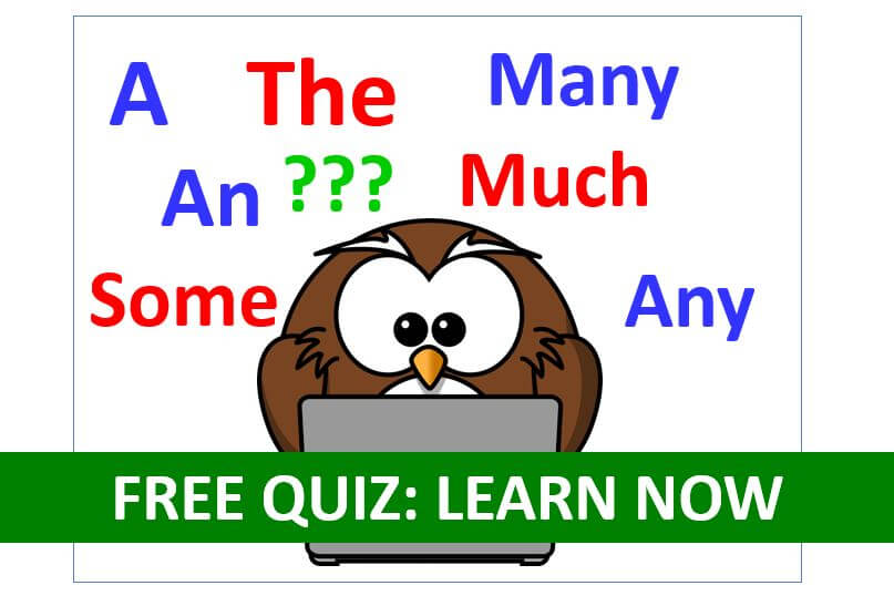 Free English Quiz: Countable and Uncountable Nouns With Articles