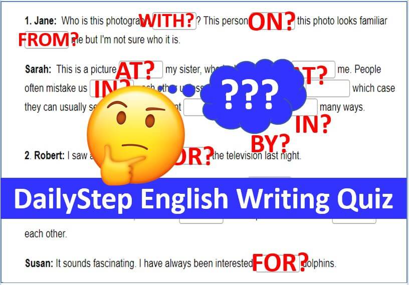 Free English Preposition Writing Lesson – 6